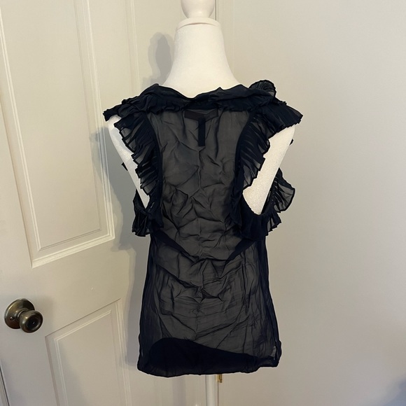 BCBG navy blouse - Picture 4 of 5